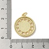 Brass Micro Pave Clear Cubic Zirconia Pendants KK-I708-04A-G-3