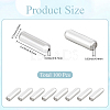 100Pcs Brass Stick Pin End Caps FIND-SC0021-13S-2