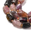 Natural Multicolor Tourmaline Beads Strands G-D110-H02-02-4