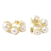 Rack Plating Brass Flower Stud Earrings EJEW-M225-06G-2