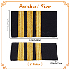 Silk Aviation Epaulette AJEW-CY0002-53A-2