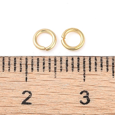 Brass Open Jump Rings KK-N254-45A-G-1