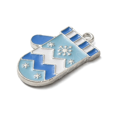 Winter Theme Alloy Enamel Pendants ENAM-M002-05K-P-1