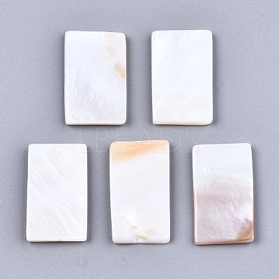Natural Freshwater Shell Cabochons SHEL-S276-133-1