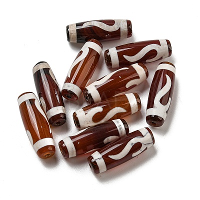 Tibetan Style dZi Beads Strands G-P526-A07-1