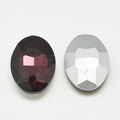 Pointed Back Glass Rhinestone Cabochons RGLA-T080-10x12mm-18-1