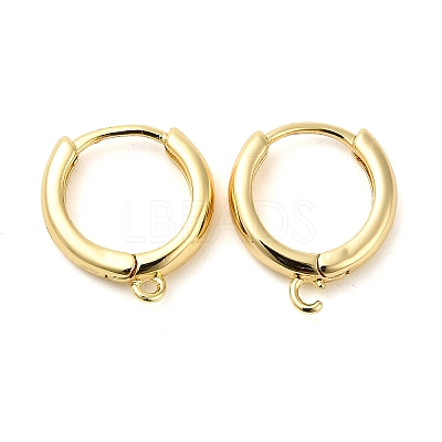 Brass Hoop Earrings X-EJEW-K083-33G-1