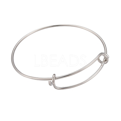 10Pcs 5 Color Adjustable Brass Expandable Bangle Making BJEW-LS0001-02-1