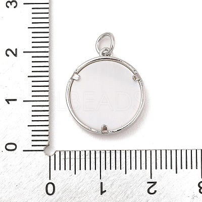 Brass Micro Pave Clear Cubic Zirconia Pendants KK-A207-05P-1