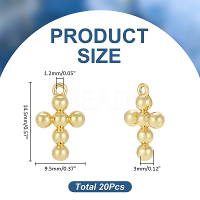 20Pcs Rack Plating Brass Pendants KK-WR0001-82-1