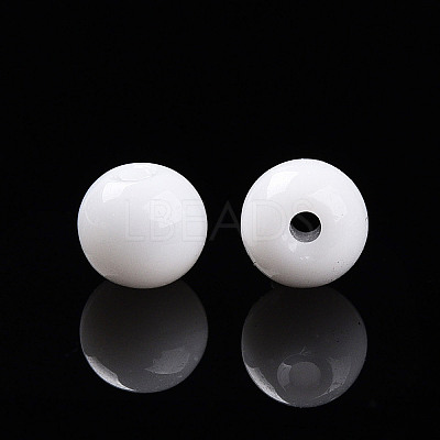 Opaque Solid Color Glass Beads X1-GLAA-N007-4mm-A01-1
