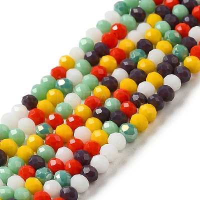 Glass Beads Strands EGLA-A034-M4mm-43-1