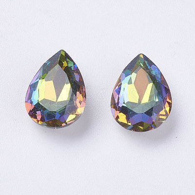Imitation Austrian Crystal Glass Rhinestone RGLA-K011-10x14-001VM-1