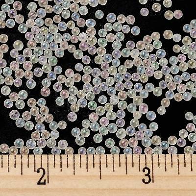 Luminous Transparent Glass Seed Round Beads GLAA-F124-D02-A-1