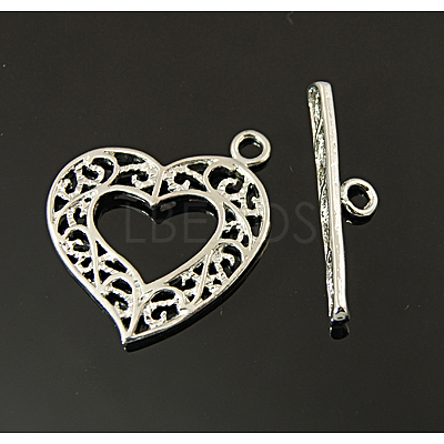 Brass Toggle Clasps KK-E737-18P-1