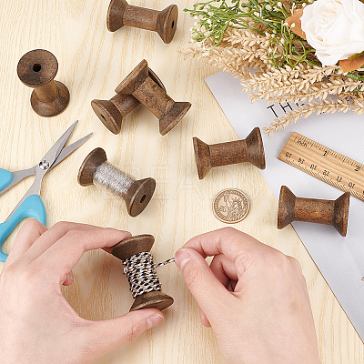 Wooden Empty Spools for Wire TOOL-WH0125-54B-1