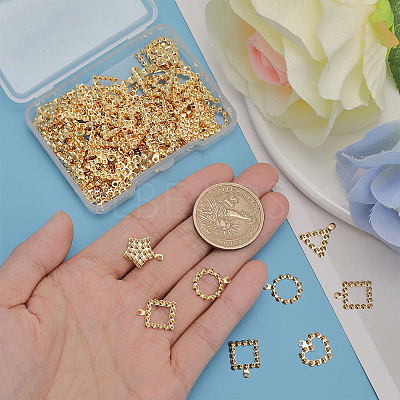 120Pcs 6 Style Ion Plating(IP) 304 Stainless Steel Pendant Rhinestone Settings STAS-CA0002-11-1
