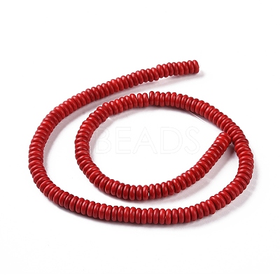 Synthetic Turquoise Beads Strands TURQ-G109-6x3mm-11-1