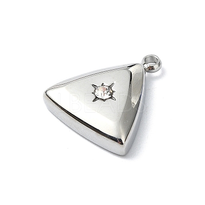 304 Stainless Steel Rhinestone Pendants STAS-L022-447P-1