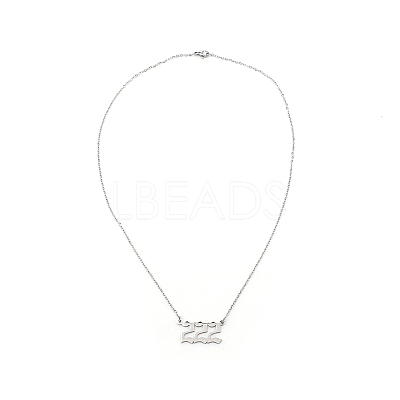 Number Necklace LS-NJEW-TAC0006-01P-02-1