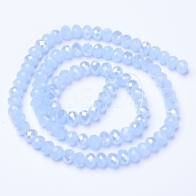 Electroplate Glass Beads Strands EGLA-A034-J10mm-B02-1
