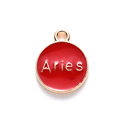 Alloy Enamel Pendants ENAM-S124-01B-07A-1