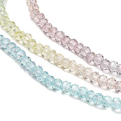 Transparent Painted Glass Beads Strands X1-DGLA-A034-T2mm-A15-1