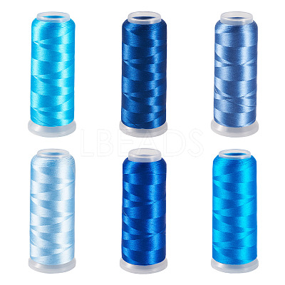6Rolls 6 Colors Velour Yarn AJEW-TA0002-70B-1
