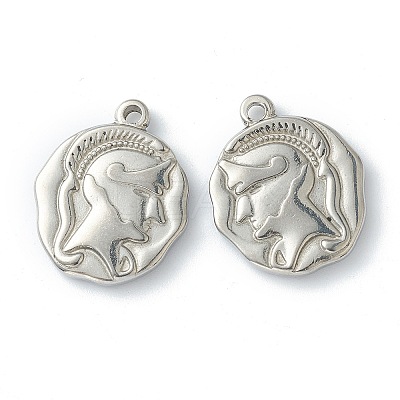 Non-Tarnish 304 Stainless Steel Pendants LS-STAS-O145-02P-1