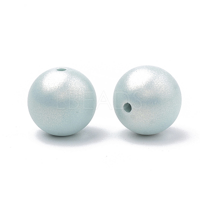 Spray Painted Style Acrylic Beads MACR-T010-8mm-02-1