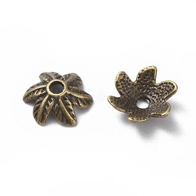 Tibetan Style Bead Caps TIBEB-LF9396YKG-AB-LF-1