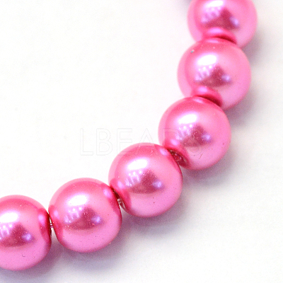 Baking Paint Glass Pearl Bead Strands HY-Q003-3mm-54-1