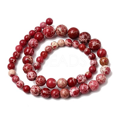 Natural Imperial Jasper Graduated Beads Strands G-A323-C03-01B-1