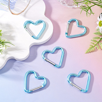 5Pcs Zinc Alloy Spring Gate Rings FIND-TA0009-73L-1