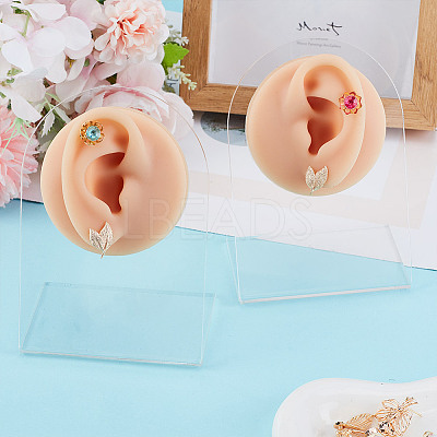 2 Sets 2 Styles Soft Silicone Ear Displays Mould ODIS-HY0001-04B-1