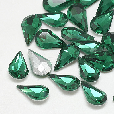 Pointed Back Glass Rhinestone Cabochons RGLA-T082-5x8mm-15-1