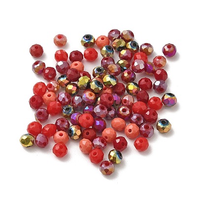 Electroplate Glass Beads GLAA-D020-01D-1