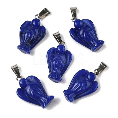 Dyed Natural White Jade Pendants G-B127-10P-04-1