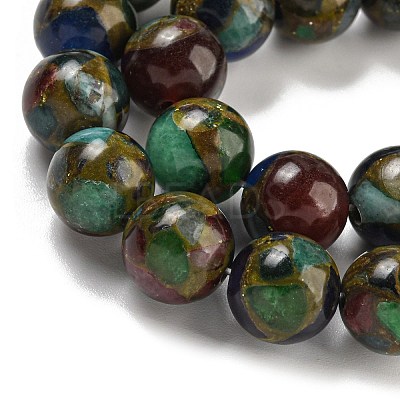 Synthetic Gold Clinquant Stone Beads Strands G-P549-A01-02B-1