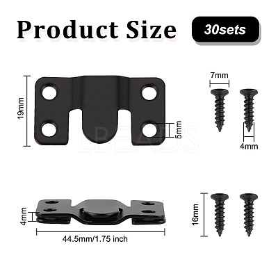 201 Stainless Steel Flush Mount Brackets STAS-OC0001-19EB-1