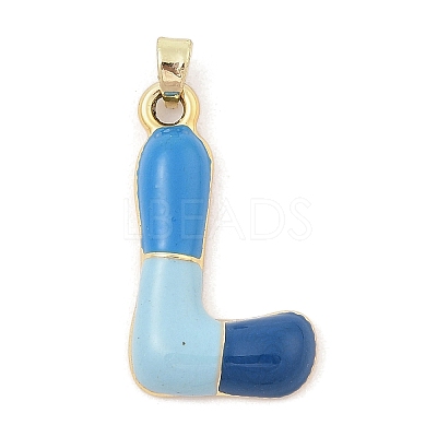 Alloy Enamel Pendants ENAM-S023-01G-L-1