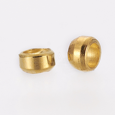 Brass Crimp Beads E002-NFG-1
