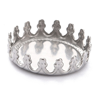 Non-Tarnish 304 Stainless Steel Cabochon Settings STAS-Y001-06A-P-1