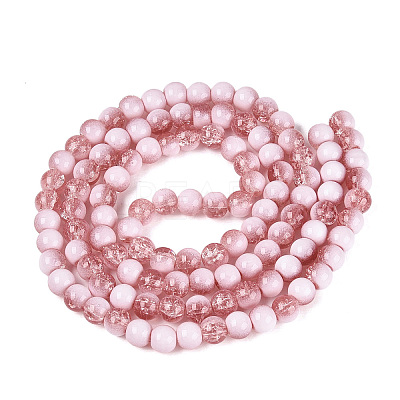 Crackle Glass Beads Strands GLAA-U001-8mm-13-1