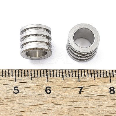303 Stainless Steel European Beads STAS-B078-01P-02-1