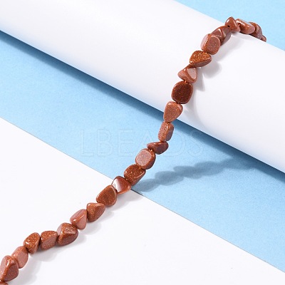 Synthetic Goldstone Beads Strands G-G018-14B-1