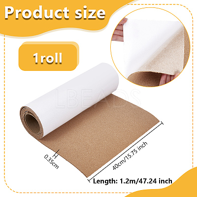 Cork Insulation Roll AJEW-WH0709-220C-1-1