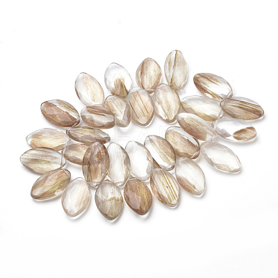 Synthetic Gold Rutilated Quartz Beads Strands G-S273-12-1