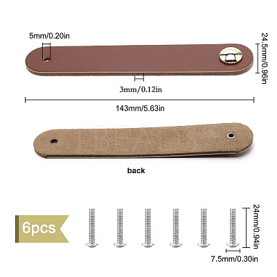 Leather Handle DIY-WH0182-19A-1