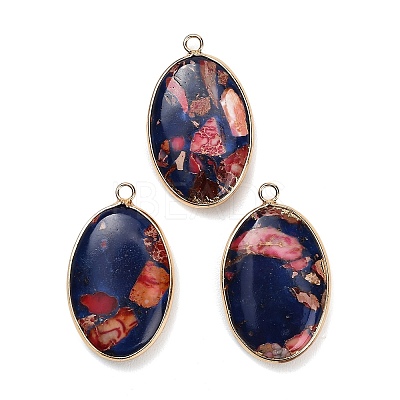 Dyed Synthetic Imperial Jasper Pendants GG-CBAA20A-04G-07-1